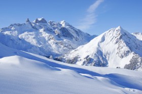 Winterlandschaft in den Alpen